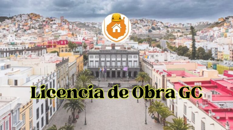 Plano técnico de arquitectura visado para la solicitud de una licencia de obra en Gran Canaria.