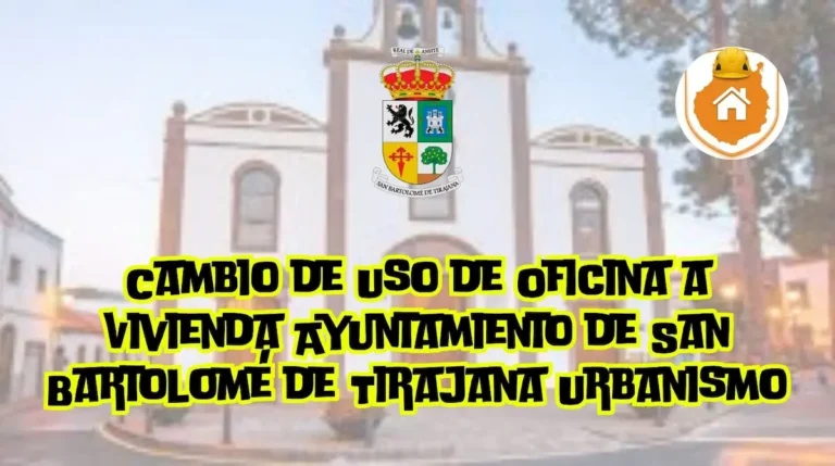 Oficina transformada en vivienda en San Bartolomé de Tirajana tras cambio de uso