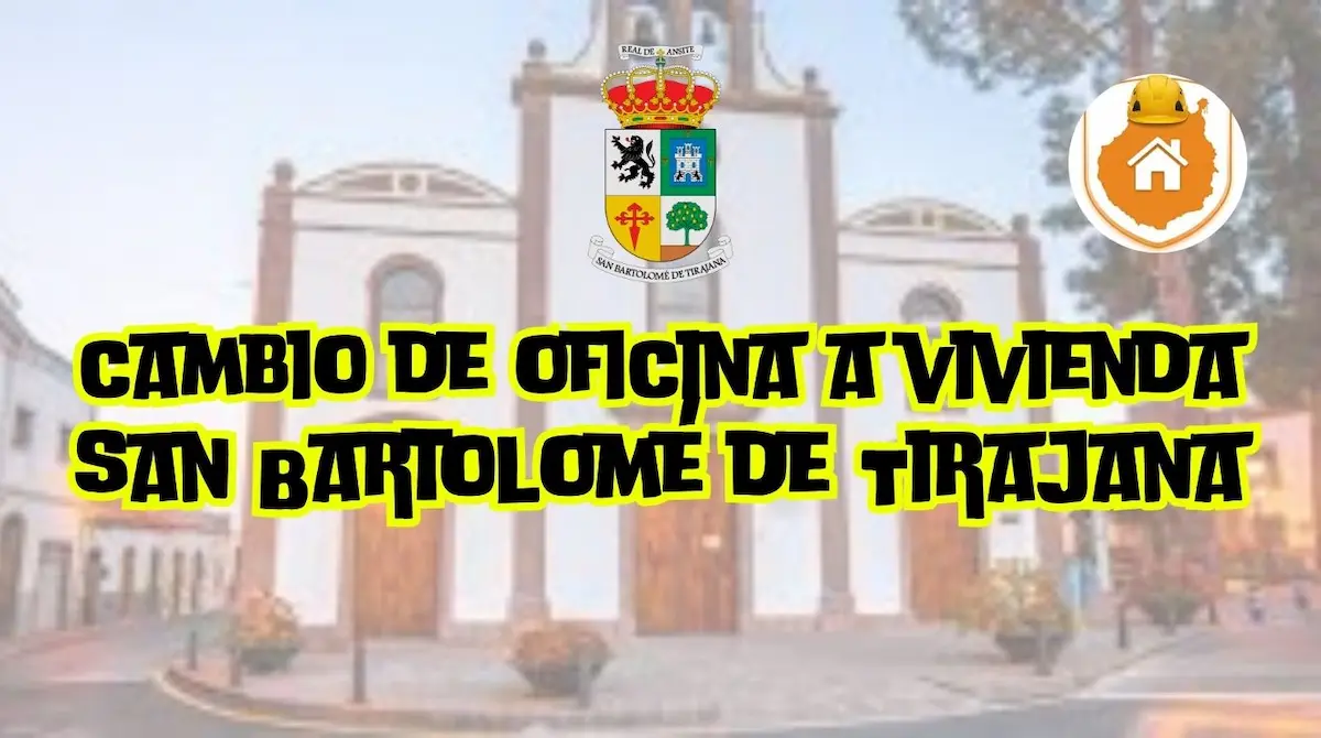 Planos técnicos y sección interior de una oficina reconvertida a vivienda cumpliendo el Decreto de Habitabilidad de Canarias en San Bartolomé de Tirajana.