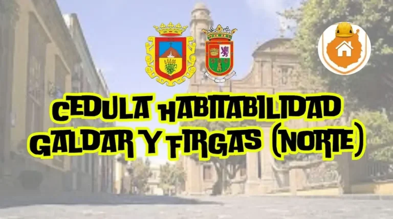 Paisaje urbano de cascos históricos y viviendas tradicionales en ladera en la comarca del norte de la isla, representando el entorno para obtener la cédula de habitabilidad en Gáldar y Firgas.