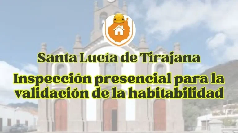 Técnico midiendo las estancias y analizando los cerramientos de una vivienda en Vecindario para emitir la cédula y el certificado energético.