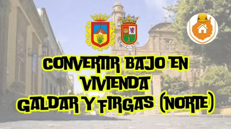 Planta baja de arquitectura tradicional en el norte de la isla reformada con ventanales residenciales respetuosos, ilustrando el proceso para convertir bajo en vivienda en Gáldar y Firgas.