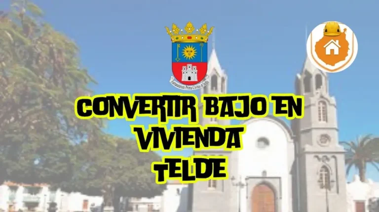 Fachada de un antiguo local comercial a pie de calle reformado en apartamento, mostrando los requisitos para convertir bajo en vivienda en Telde.