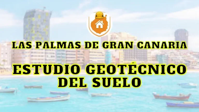 Maquinaria de perforación y técnico de campo realizando la toma de muestras de suelo para un estudio geotécnico en una parcela de Las Palmas de Gran Canaria.
