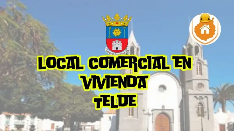Planta baja de un antiguo comercio reconvertido en un apartamento diáfano y confortable, cumpliendo las directrices técnicas para transformar un local comercial en vivienda en Telde.