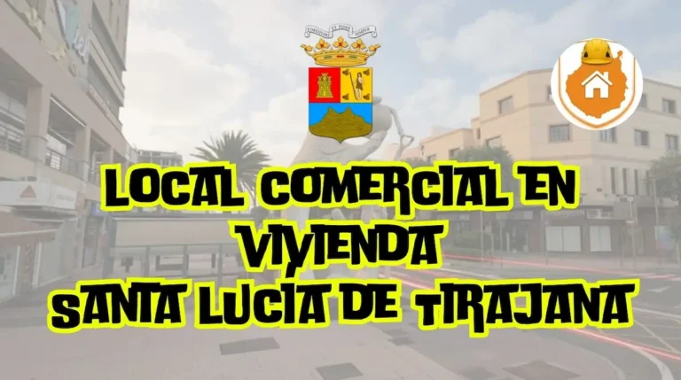 Planta calle de un bajo comercial reconvertido en vivienda moderna tipo loft, cumpliendo con la normativa y el PGO para establecer un local comercial en vivienda en Vecindario.