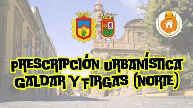 Vista aérea de paisajes agrícolas y edificaciones residenciales en las medianías del norte, idónea para ilustrar los plazos de la prescripción urbanística en Gáldar y Firgas.